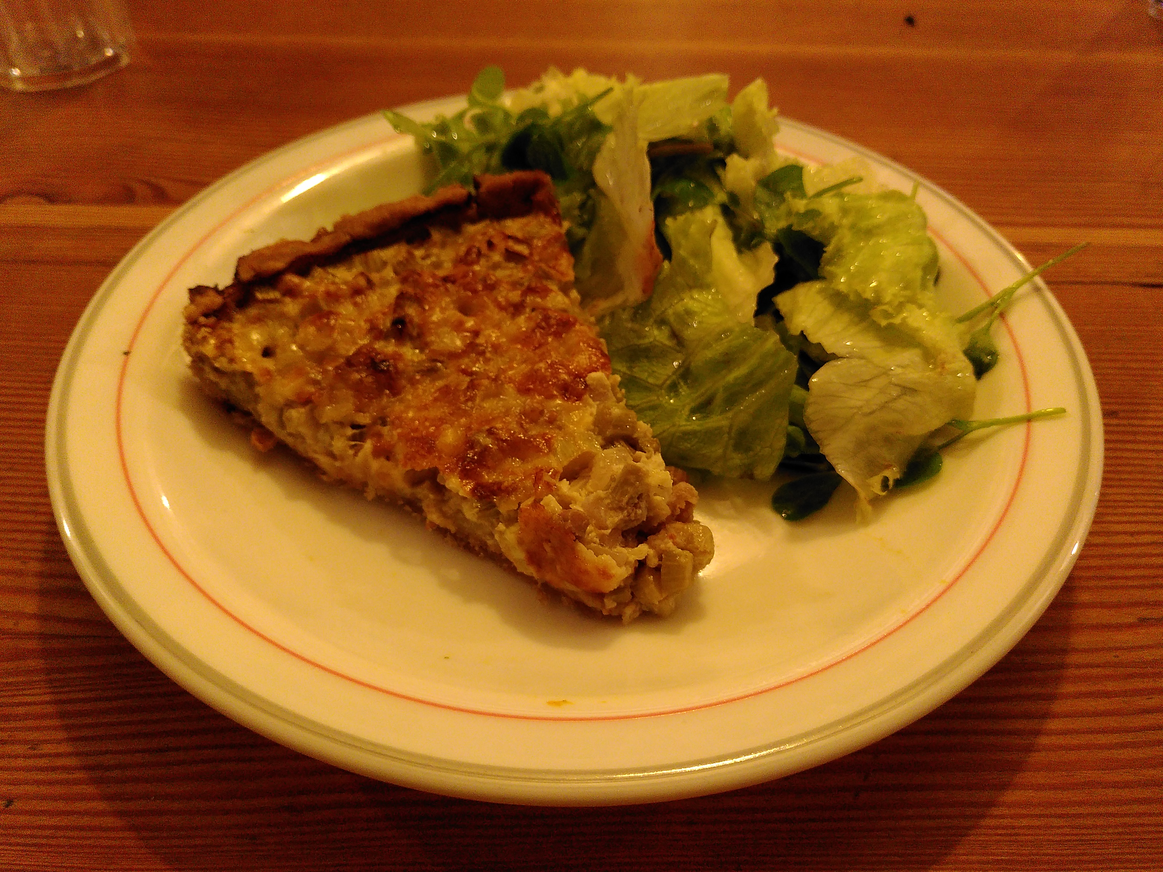 Quiche de pétioles de rumex alpin (Rumex alpinus)